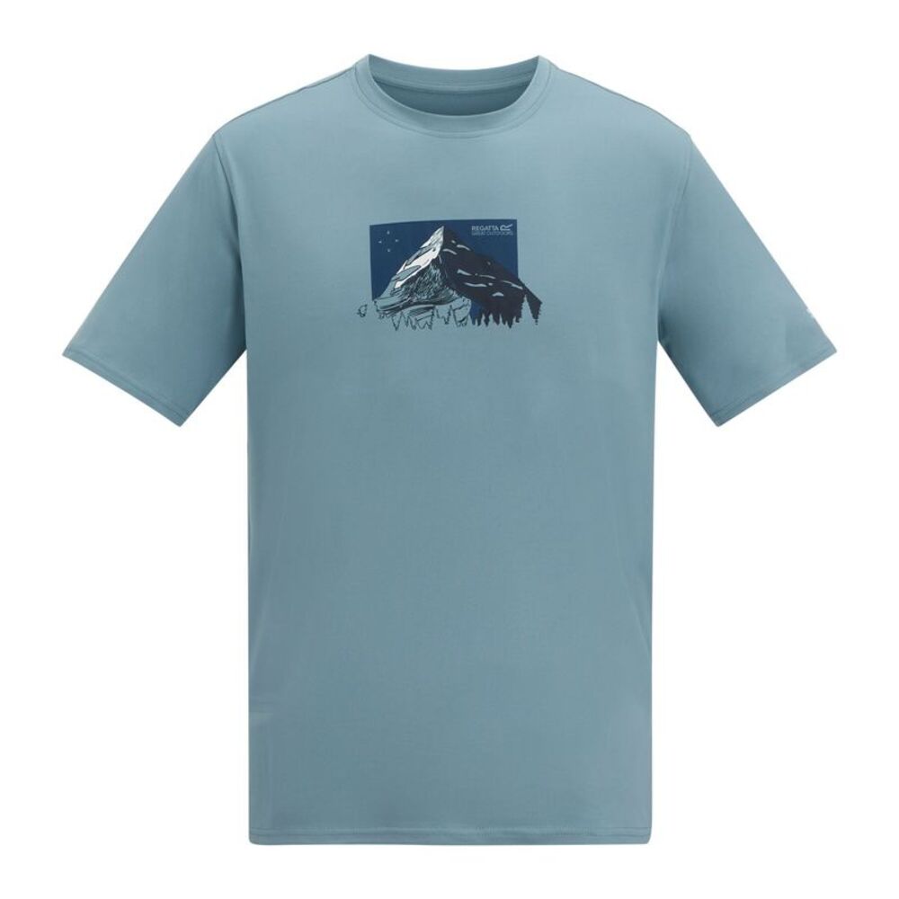 Regatta Mens Fingal Mountain Range T-Shirt / Dusky Blue